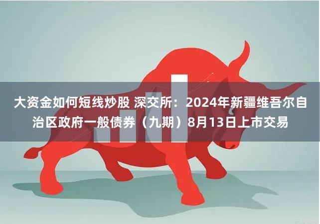 大资金如何短线炒股 深交所：2024年新疆维吾尔自治区政府一般债券（九期）8月13日上市交易